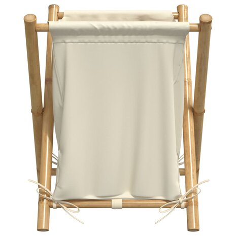 Wasmand 45x55x63,5 cm bamboe crèmewit 4