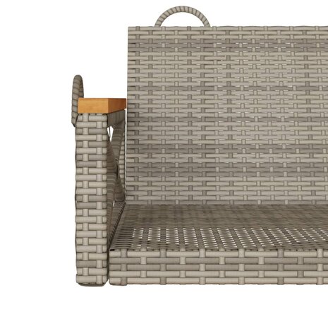 Schommelbank 109x62x40 cm poly rattan grijs 8