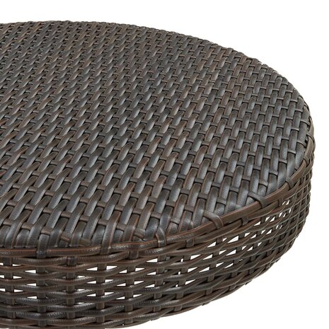 3-delige Tuinbarset met kussens poly rattan bruin 6