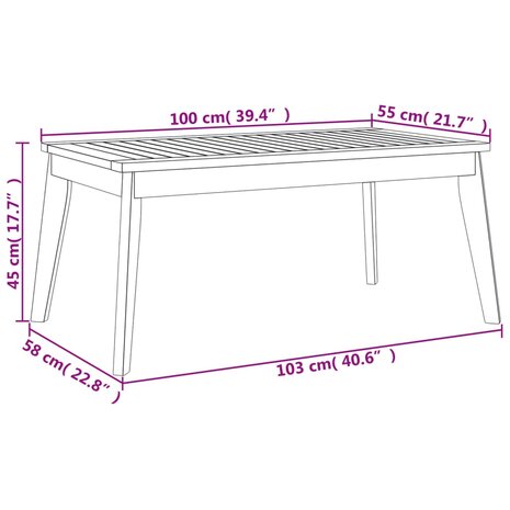 Tuinset massief acaciahout 11