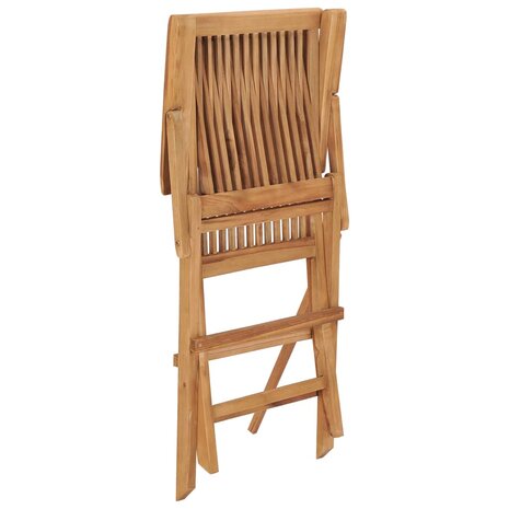 Tuinstoelen 2 st met grijze kussens massief teakhout 6