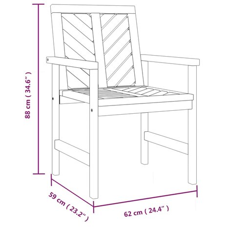 Tuinstoelen 2 st massief acaciahout 8