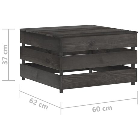 Tuintafels 2 st pallet geïmpregneerd grenenhout 6