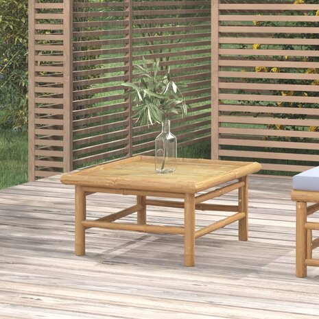 Tuintafel 65x55x30 cm bamboe 1