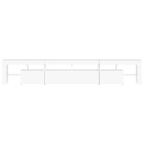 Tv-meubel met LED-verlichting 230x36,5x40 cm wit 7