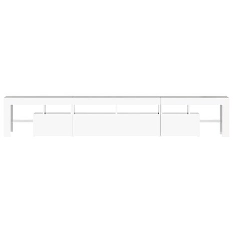 Tv-meubel met LED-verlichting 230x36,5x40 cm hoogglans wit 9