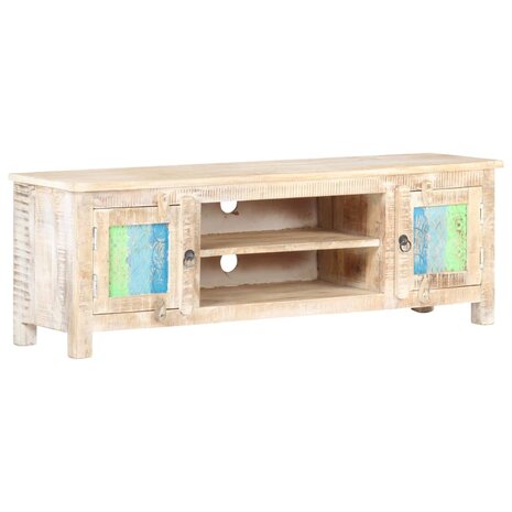 Tv-meubel 120x30x40 cm ruw acaciahout 7