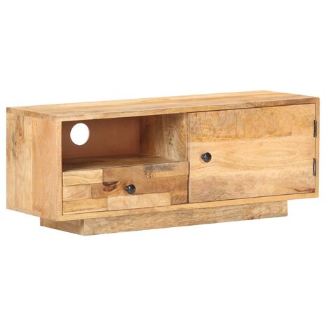 Tv-meubel 90x30x35 cm massief mangohout 1