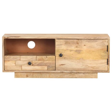 Tv-meubel 90x30x35 cm massief mangohout 3