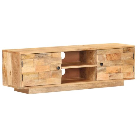 Tv-meubel 116x30x35 cm massief mangohout 9