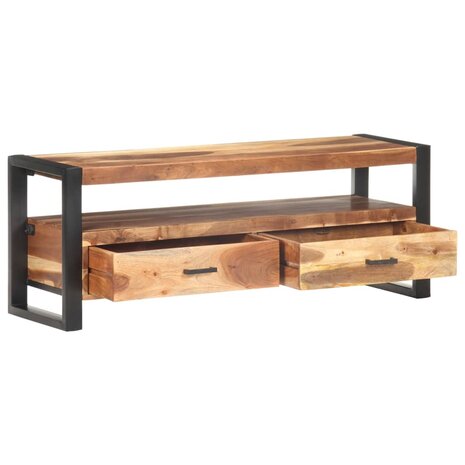 Tv-meubel 120x35x45 cm hout met honingkleurige afwerking 2