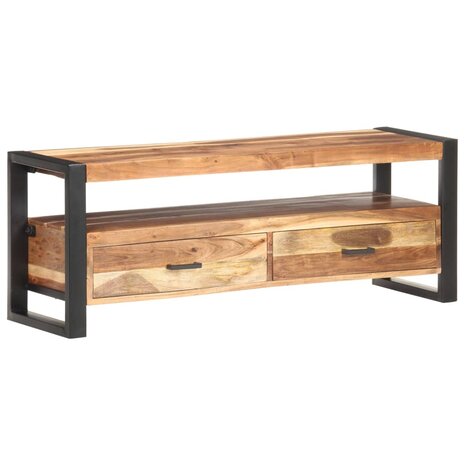 Tv-meubel 120x35x45 cm hout met honingkleurige afwerking 8