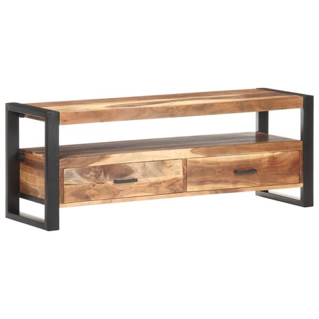 Tv-meubel 120x35x45 cm hout met honingkleurige afwerking 9