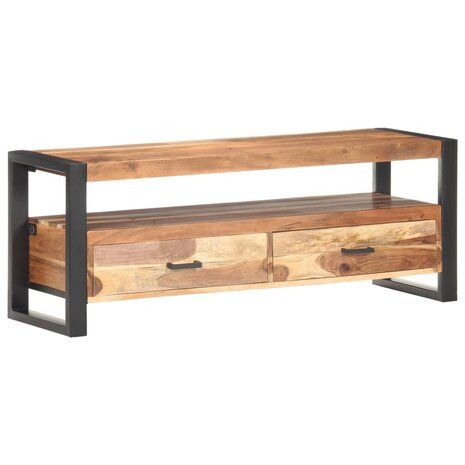 Tv-meubel 120x35x45 cm hout met honingkleurige afwerking 10