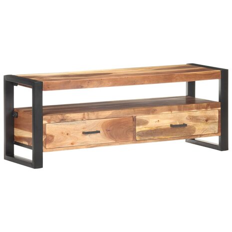 Tv-meubel 120x35x45 cm hout met honingkleurige afwerking 11