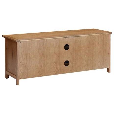 Tv-meubel 110x35x44 cm massief eikenhout 5