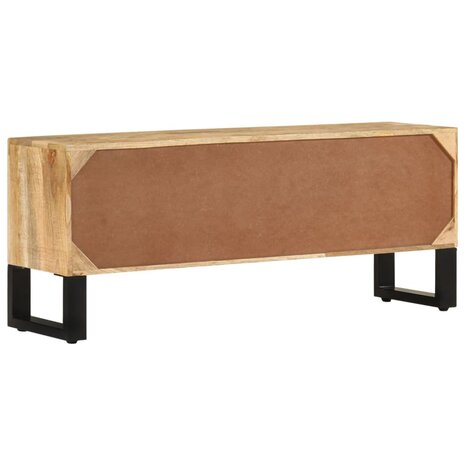 Tv-meubel 110x30x45 cm ruw mangohout 3