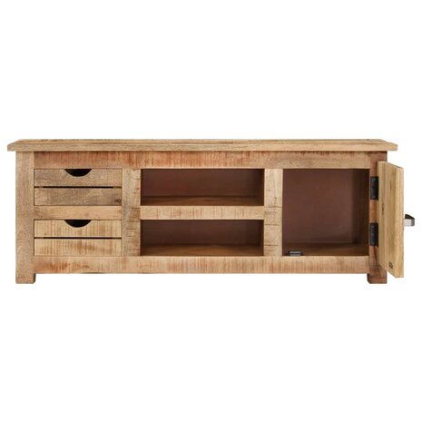 Tv-meubel 110x30x40 cm ruw mangohout 5