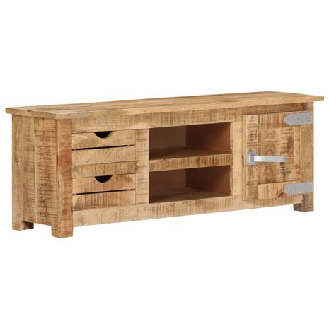 Tv-meubel 110x30x40 cm ruw mangohout 12