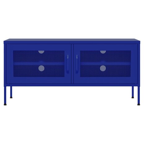 Tv-meubel 105x35x50 cm staal marineblauw 3