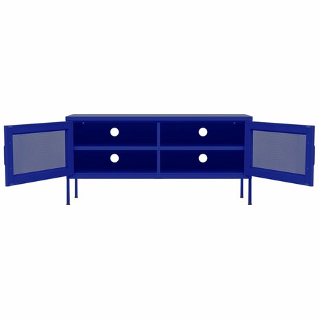 Tv-meubel 105x35x50 cm staal marineblauw 6