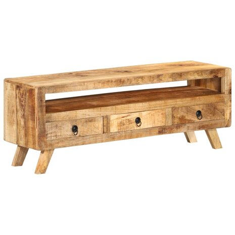 Tv-meubel 110x30x40 cm massief mangohout 11