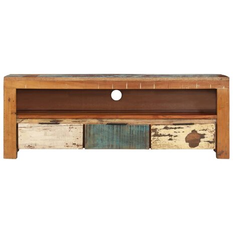 Tv-meubel 110x30x40 cm massief gerecycled hout 2