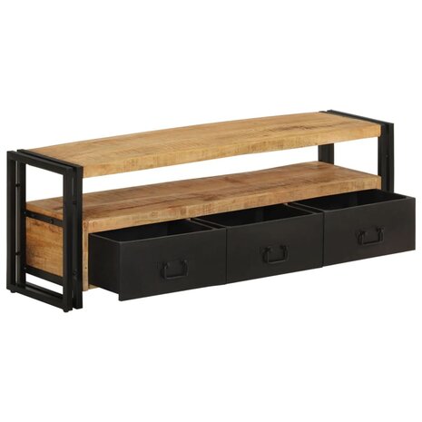 Tv-meubel 120x30x40 cm massief mangohout 3