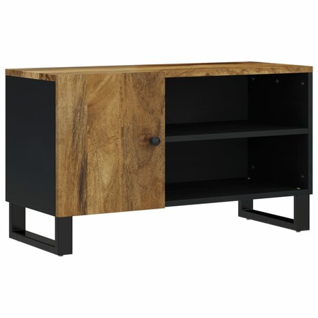 Tv-meubel 80x33x46 cm massief mangohout en bewerkt hout 2