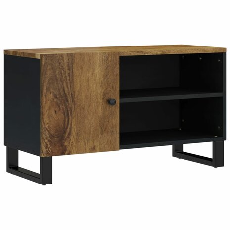 Tv-meubel 80x33x46 cm massief mangohout en bewerkt hout 10