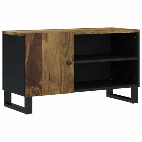 Tv-meubel 80x33x46 cm massief mangohout en bewerkt hout 11