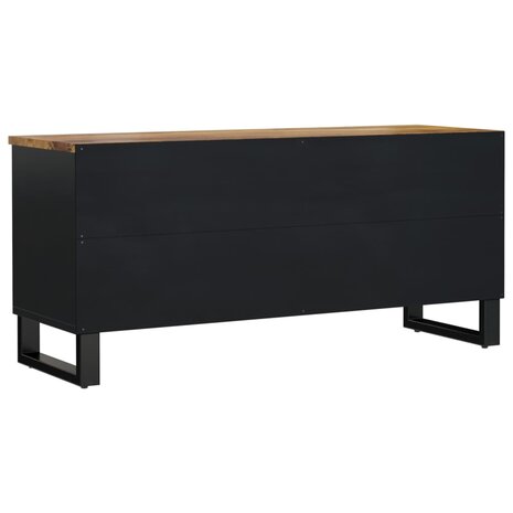 Tv-meubel 100x33x46 cm massief mangohout en bewerkt hout 5