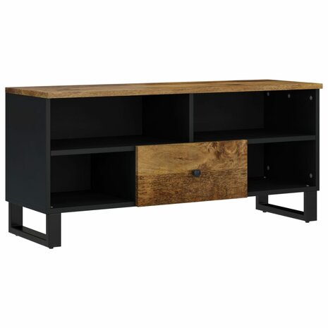 Tv-meubel 100x33x46 cm massief mangohout en bewerkt hout 10