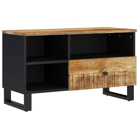 Tv-meubel 80x33x46 cm massief mangohout en bewerkt hout 12