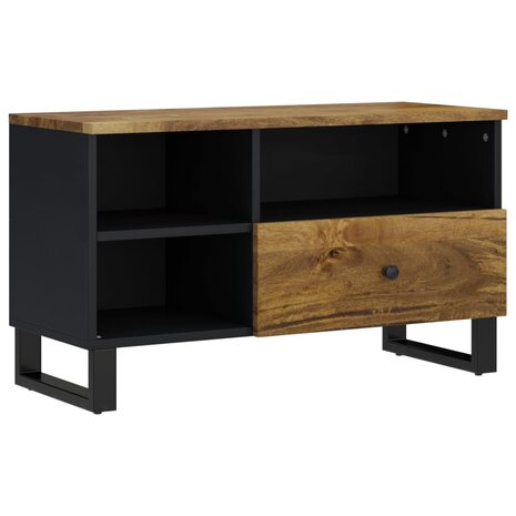 Tv-meubel 80x33x46 cm massief mangohout en bewerkt hout 10