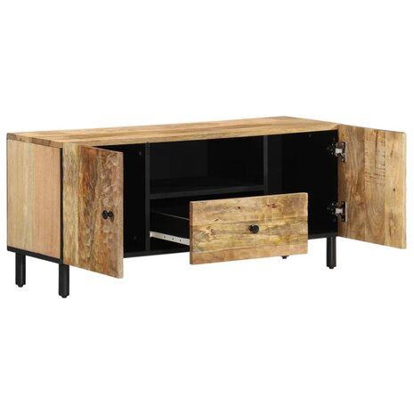 Tv-meubel 105x33x46cm massief mangohout 2