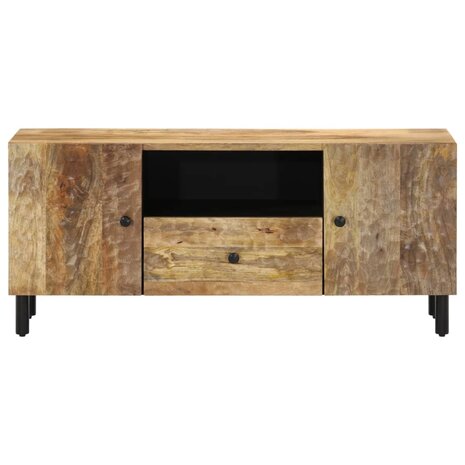 Tv-meubel 105x33x46cm massief mangohout 3