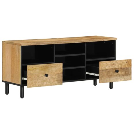 Tv-meubel 100x33x46 cm massief mangohout 2