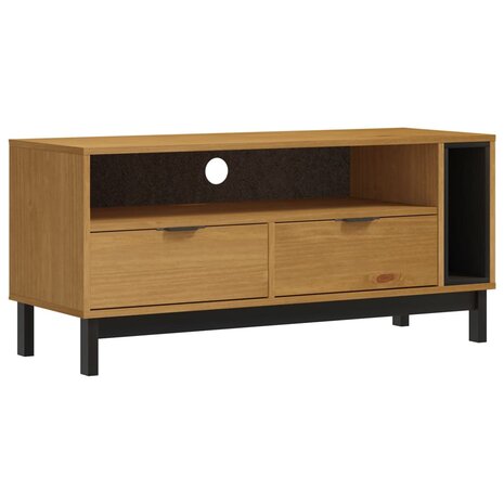 TV-meubel FLAM 110x40x50 cm massief grenenhout 2