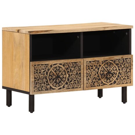 Tv-meubel 70x33x46 cm massief mangohout 2