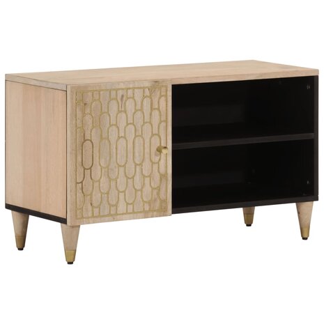 Tv-meubel 80x31x46 cm massief mangohout 1