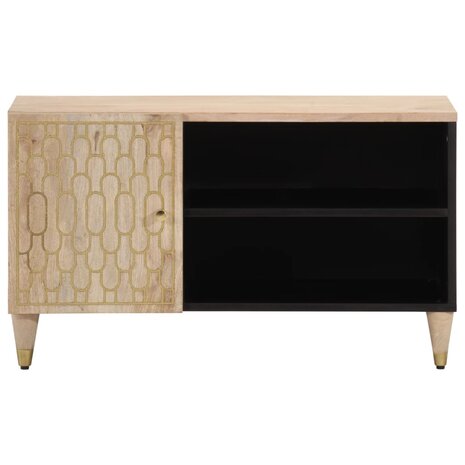 Tv-meubel 80x31x46 cm massief mangohout 3