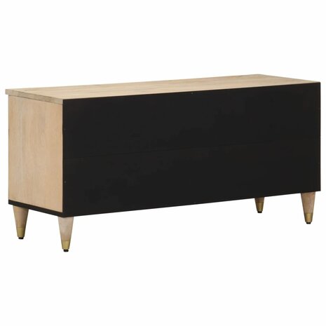 Tv-meubel 100x33x46 cm massief mangohout 5