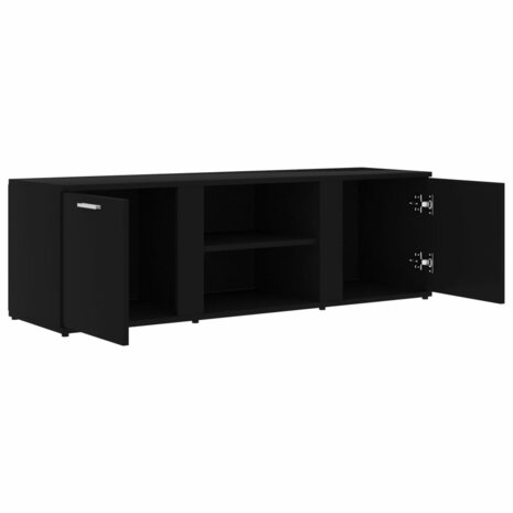 Tv-meubel 120x34x37 cm bewerkt hout zwart 6