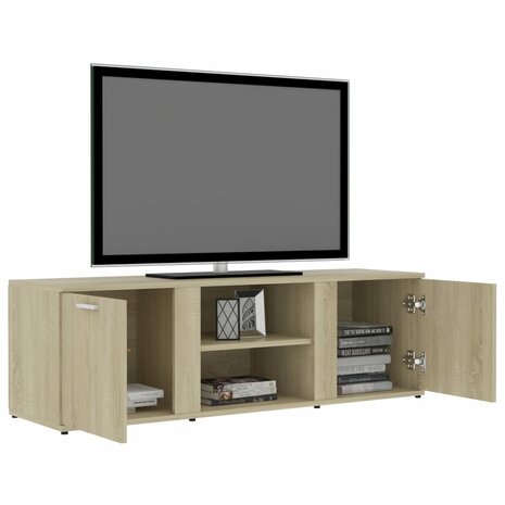 Tv-meubel 120x34x37 cm bewerkt hout sonoma eikenkleurig 5