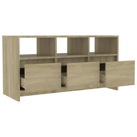 Tv-meubel 102x37,5x52,5 cm bewerkt hout sonoma eikenkleurig 5