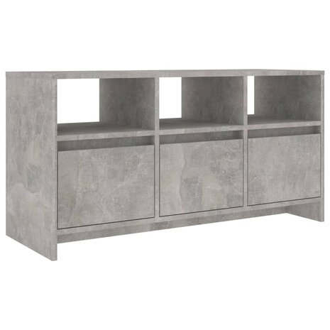 Tv-meubel 102x37,5x52,5 cm bewerkt hout betongrijs 2