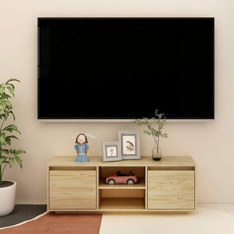 Tv-meubel 110x30x40 cm massief acaciahout 1