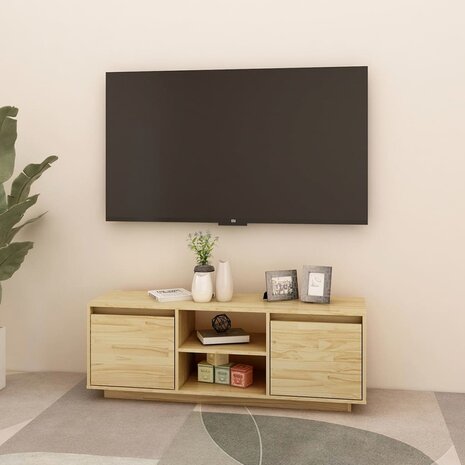 Tv-meubel 110x30x40 cm massief acaciahout 3