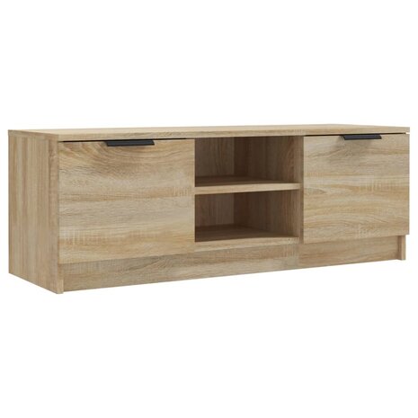 Tv-meubel 102x35x36,5 cm bewerkt hout sonoma eikenkleurig 2